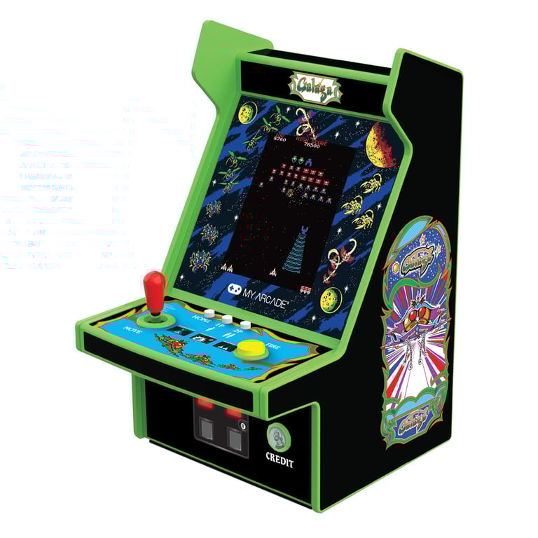 Console rétro My Arcade Micro Player PRO Galaga & Galaxian Ecran 7cm Haute Résolution Neuf