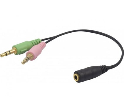 Hypertec 721136-HY câble audio 3,5mm 2 x 3.5mm Noir