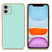 Coque pour Apple iPhone 11 en Glossy Vert Menthe - Or Housse de protection Étui en silicone TPU flexible et avec protection pour appareil photo