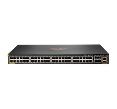 HPE Aruba Networking CX 6200F 48G Class-4 PoE 4SFP+ 740W Géré L3 Gigabit Ethernet (10/100/1000) Connexion Ethernet, supportant l'alimentation via ce port (PoE) 1U