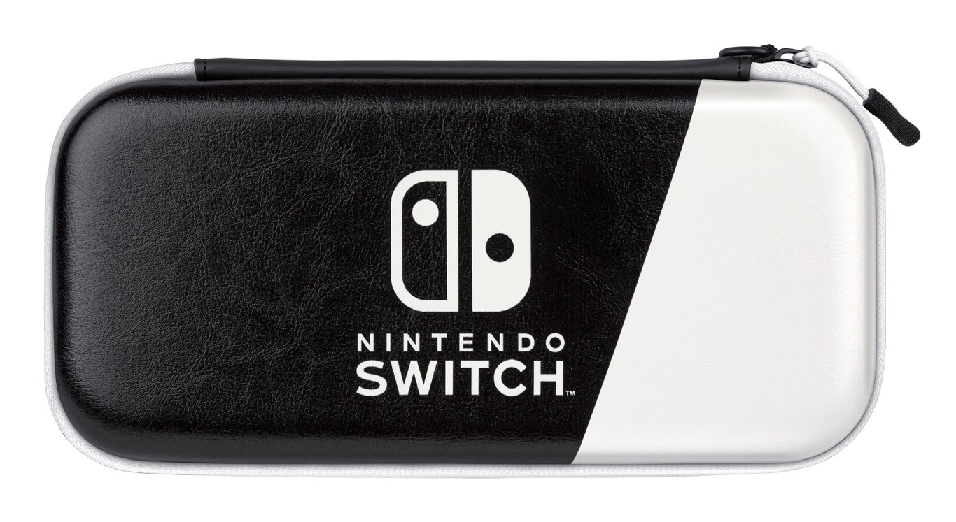 PDP Slim Deluxe: Black & White Boîtier robuste Nintendo Noir, Blanc - Neuf