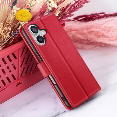 Custodia a Portafoglio per iPhone 17 Air con Funzione Supporto e Linguetta Magnetica