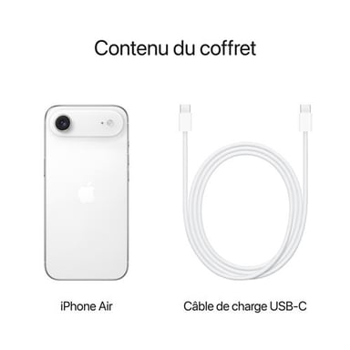 iPhone Air (5G) 512 Go, Blanc  Nuage