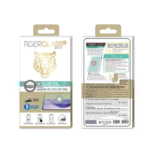 Vidrio templado antibacteriano Tiger Glass Plus: Xiaomi Mi 10T Lite