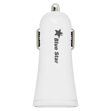 Cargador para coche con puerto USB 2A Blanco – Bluestar