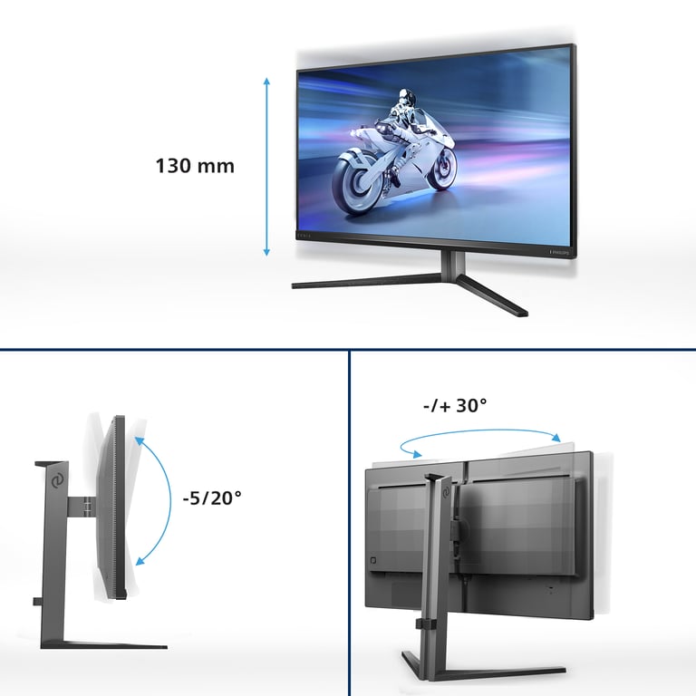 Philips Evnia 32M2N6800M00 écran plat de PC 80 cm 31.5 3840 x 2160 pixels 4K Ultra HD LCD Neuf - vue 3