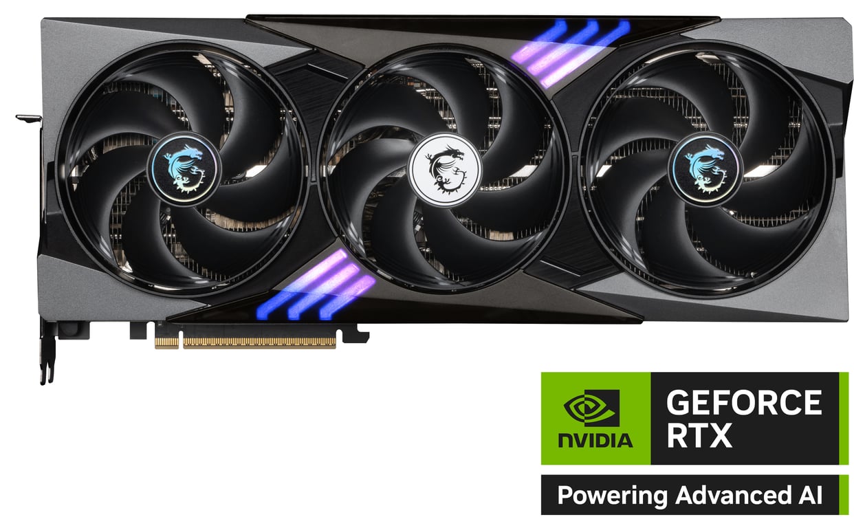 Carte graphique MSI GeForce RTX 5090 Gaming Trio OC RGB PCIe Gen 5 - vue 3
