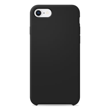 Coque silicone unie Soft Touch Noir compatible Apple iPhone 7 Plus iPhone 8 Plus