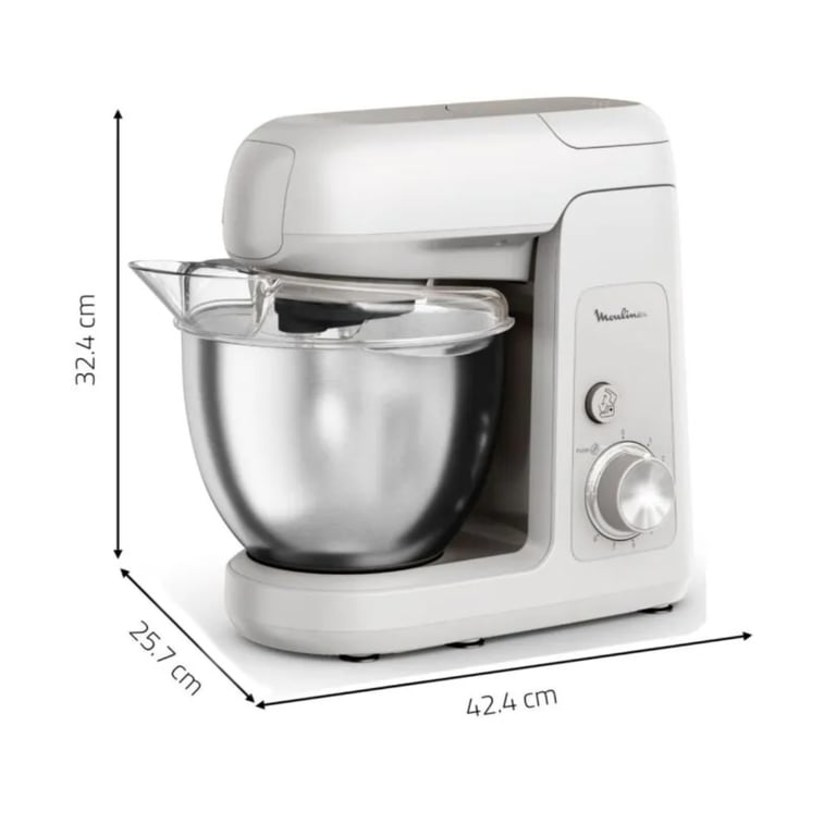 Moulinex Bake Partner QA523B10 robot de cuisine 4 6 Acier inoxydable et - vue 4
