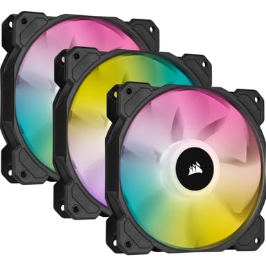 Corsair SP120 RGB ELITE Ventola per PC 12 cm Nero 3 pezzi