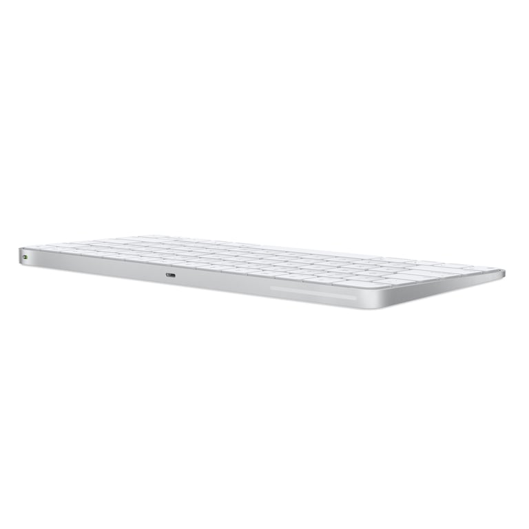 Apple Magic clavier Universel USB + Bluetooth AZERTY Français Aluminium, Blanc