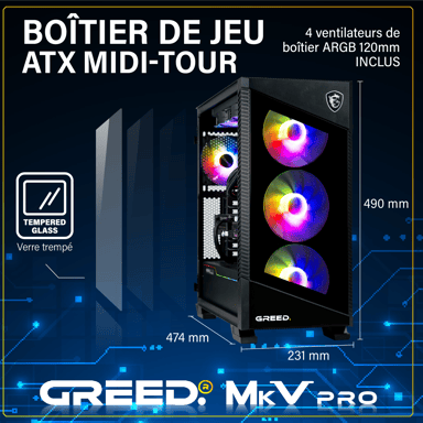 MK5 Pro - PC Gamer - Intel Core i9 12900KF - Nvidia Geforce RTX 5080 (16 Go) - Ultra Bureau PC Gaming - 4K & Raytracing avec 32 GO RAM DDR5 - Watercool - 2 TO SSD - Ordinateur avec WiFi + Windows 11 Pro