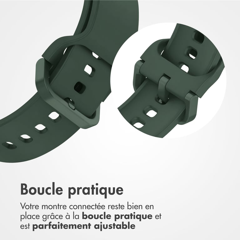 imoshion Bracelet silicone pour Samsung Galaxy Fit 3 - Vert foncé - Neuf
