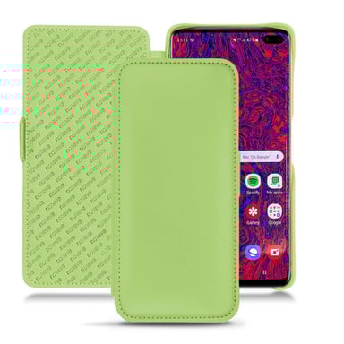 Housse cuir Samsung Galaxy S10 5G -  - Vert - Simili cuir