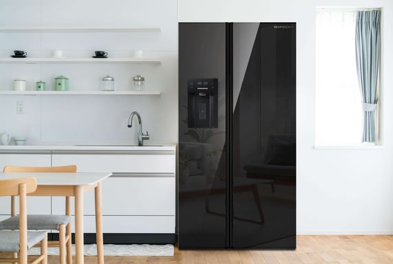 Schneider SCUS556NFGL-BE - Réfrigérateur Multiportes 556L Noir