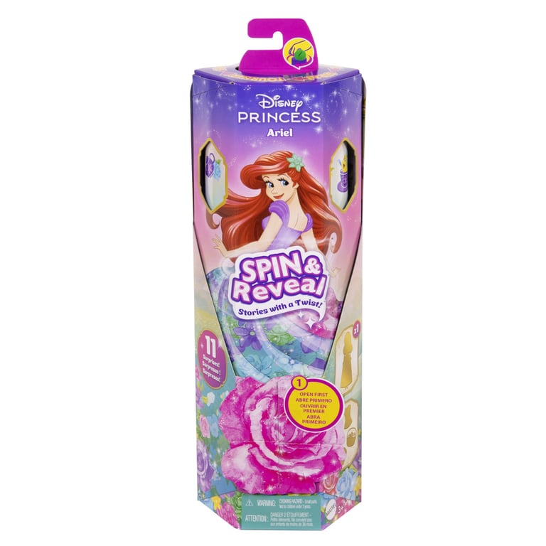 Mattel Princesses Disney Spin & Reveal Poupées Avec 10 Surprises - vue 3