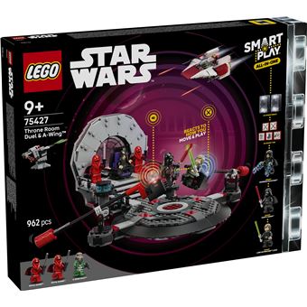 LEGO Star Wars 75427 SMART Play : duel dans la salle du trône et chasseur A-Wing - Neuf
