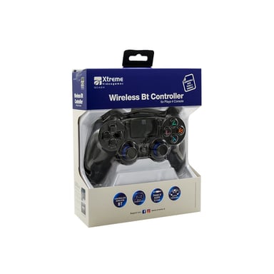 Xtreme Wireless BT Controller Noir 3,5 mm Manette de jeu Analogique/Numérique PlayStation 4