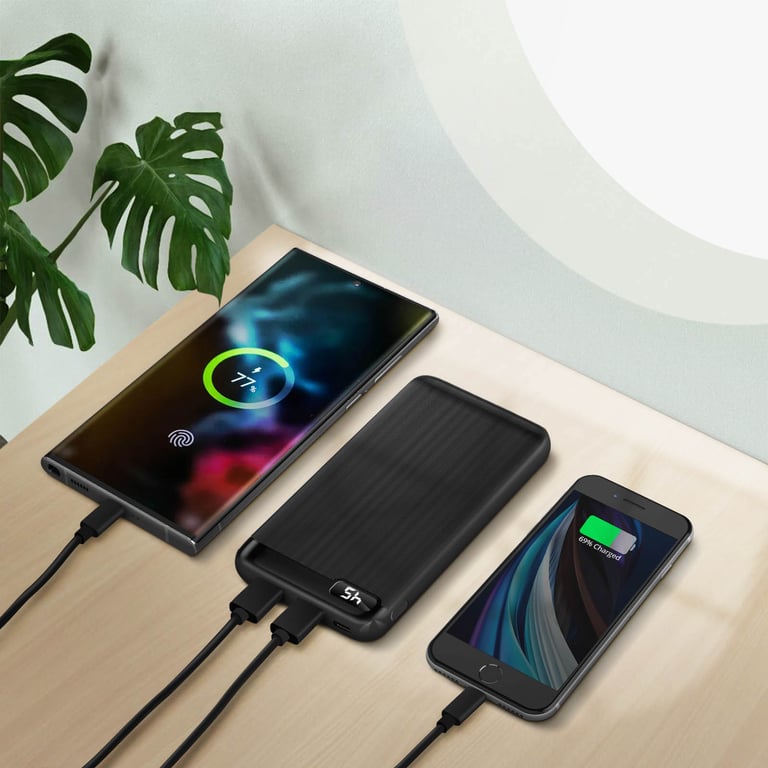 Batterie externe 10000mAh 2 Ports de Sortie USB Ecran LCD numérique Setty Neuf - vue 3