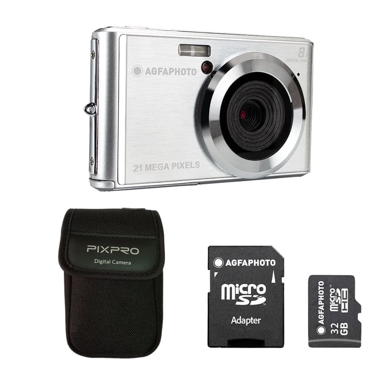 AGFA PHOTO Realishot DC5200 Appareil Photo Numérique Compact CMOS 21MP Écran LCD 2 4 Zoom Digital 8x Vidéo HD Batterie Lithium Cartes SD Modes Scène Neuf