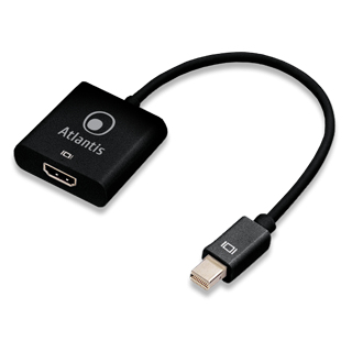 Atlantis Land A04 MINIDP HDMI câble vidéo et adaptateur 0 2 Mini DisplayPort HDMI Type A Standard Neuf