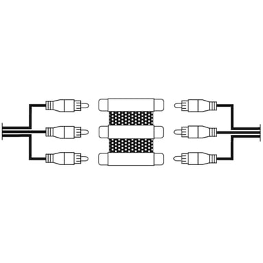 Hama 00205174 cambia il genere del cavo 3 x RCA
