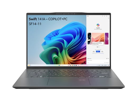 Swift Copilot+ SF14-11-X71Z 14'' Snapdragon X Plus 16 GB RAM 1 TB SSD, grigio - AZERTY