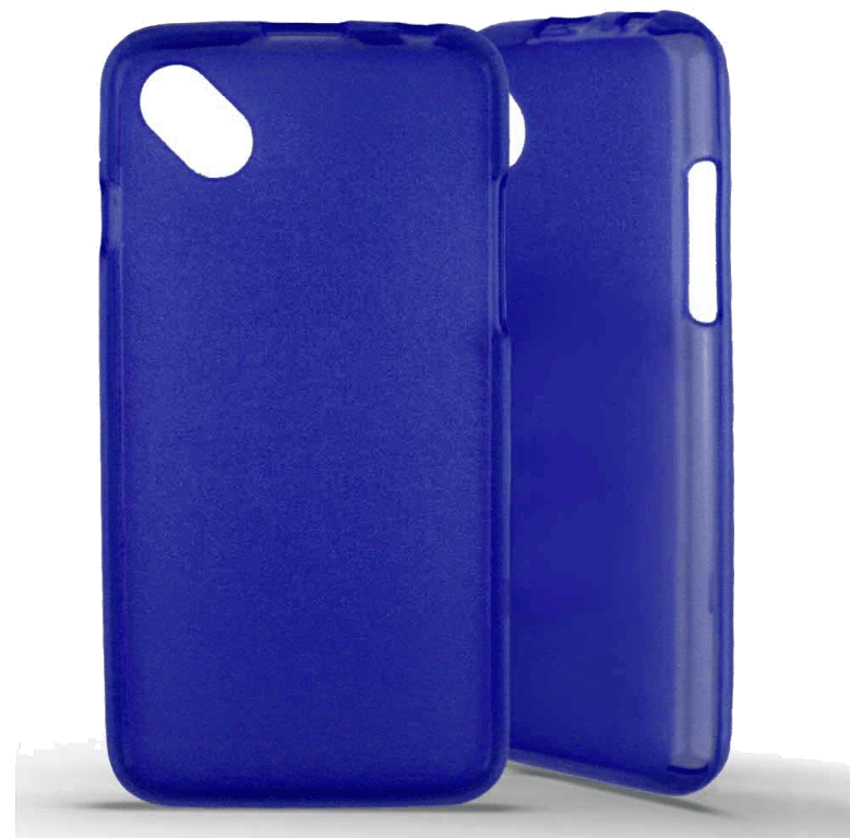Coque silicone unie compatible Givré Bleu Wiko Sunset 2