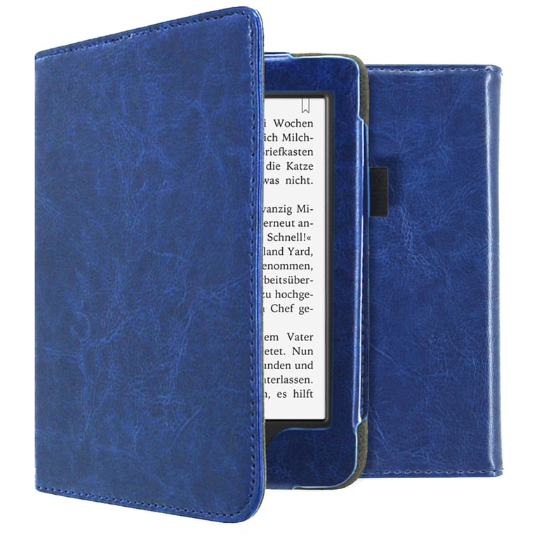 imoshion Étui de liseuse portefeuille en cuir végan pour Tolino Page 2 Neuf