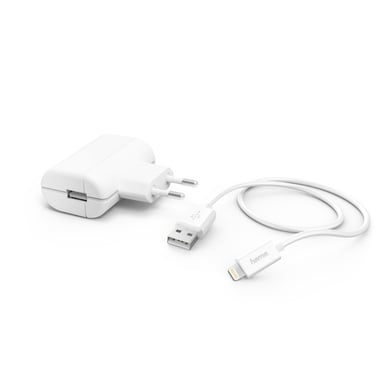Kit charge secteur, Lightning, 2,4 A, blanc