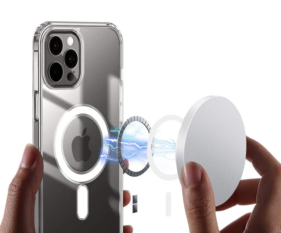 Coque Silicone Aimant pour "IPHONE 13 Pro Max" Magnetique Magsafe  Transparente - Shot Case