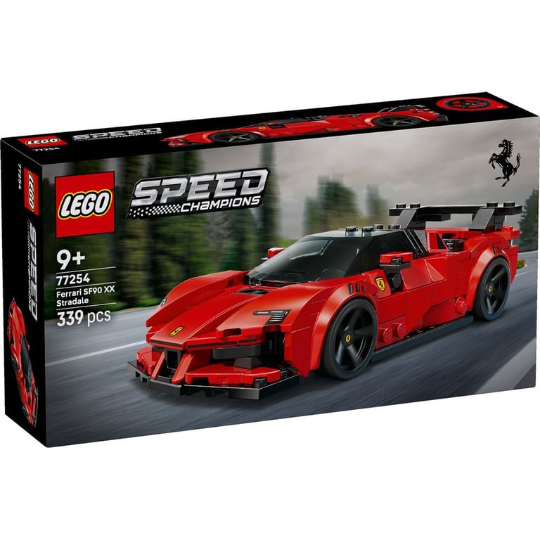 Set LEGO Speed Champions Ferrari SF90 XX Stradale 77254 339 pièces Rouge/Gris foncé - Neuf