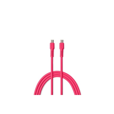 CABLE CHARGE USB-C VERS USB-C PD 60W ROUGE POUR APPLE SAMSUNG XIAOMI OPPO