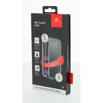 Cover protettiva ''360° Glass'' per iPhone 12 Pro Max, argento