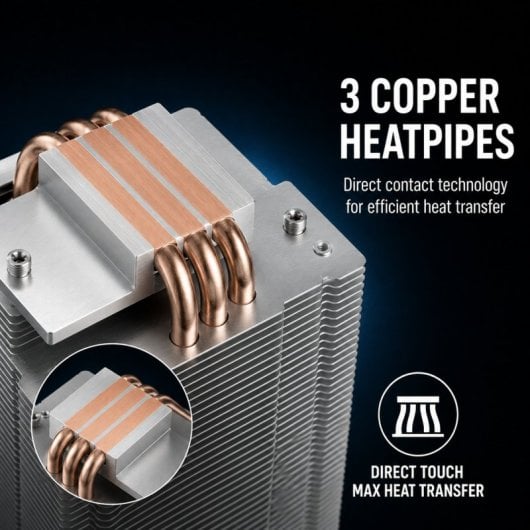 Tempest Cooler 3Pipes CPU Ventilateur 120mm - vue 4