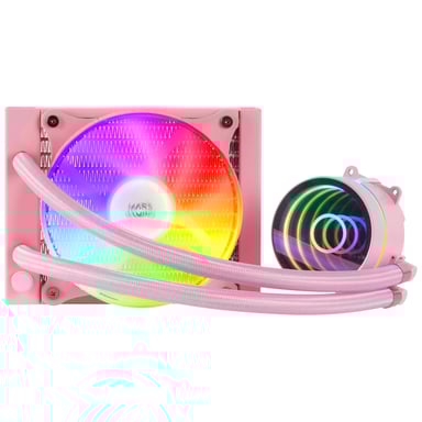 Mars Gaming MLONE120P Sistema di raffreddamento del computer Processore Liquid Cooler All-in-One 12 cm Rosa 1 pc