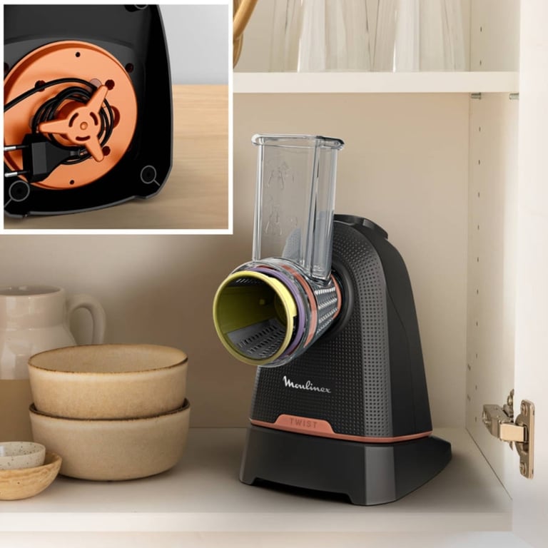 Moulinex DK8638 Râpe électrique et spiraliseur Plastique - vue 3