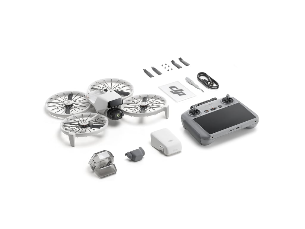 Pack DJI Flip 4 rotors & RC 2 - Quadcoptère 48 MP 3840 x 2160 pixels 3110 mAh Noir, Blanc - Excellent état