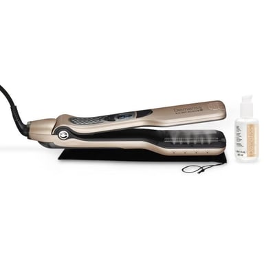 Set Demeliss Titanium: piastra a vapore + trattamento lucidante Elixir Ritual 50ml - da 150°C a 230°C - Autostop