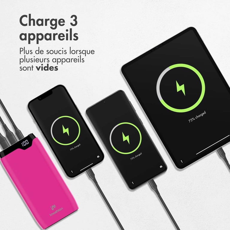 imoshion Batterie externe 20.000 mAh Quick Charge et Power Delivery Neuf - vue 5