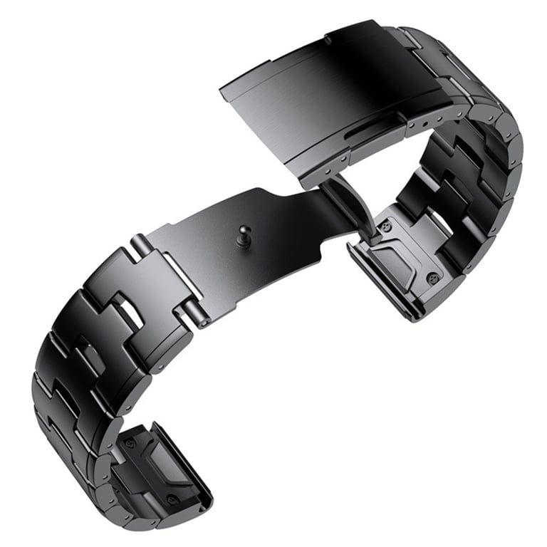 INF Bracelet de montre en titane pour Garmin Fenix 7X/6X/5X - 26 mm Gris - vue 4