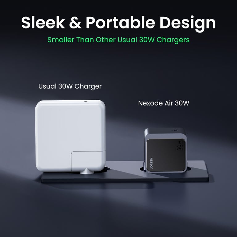 Chargeur secteur UGREEN Nexode Pro anodisé - vue 8