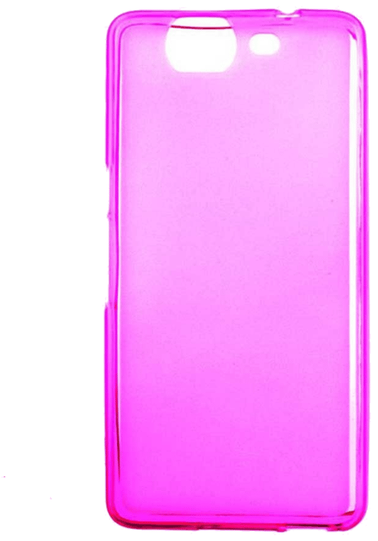 Coque silicone unie compatible Givré Rose Wiko Highway