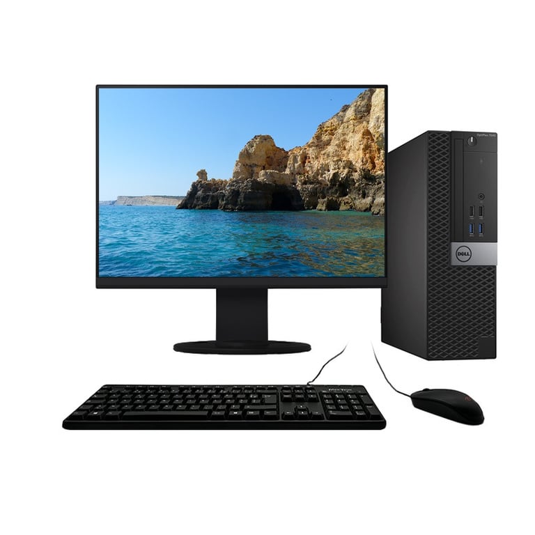 Optiplex 7040 SFF i7-6700 4GHz 32Go/240Go SSD Wifi W10 + Ecran 19 - Très bon état