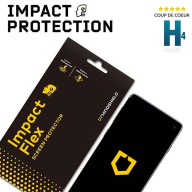 RhinoShield Protector de pantalla compatible con [Samsung Galaxy S21] Anti-Shock - Película protectora flexible con tecnología de dispersión de impactos