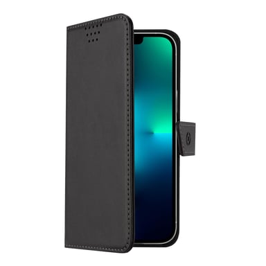 Celly Wallymag funda para teléfono móvil 15,5 cm (6.1'') Funda cartera Negro