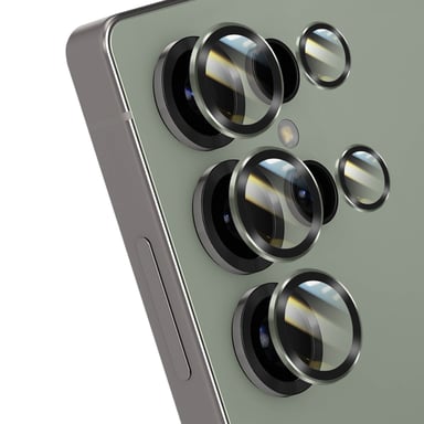 Vetro temperato per fotocamera per Galaxy S25 Ultra telaio in alluminio antiurto