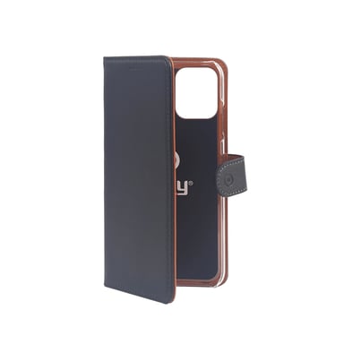 Celly Wally funda para teléfono móvil 13,7 cm (5.4'') Folio Negro, Marrón