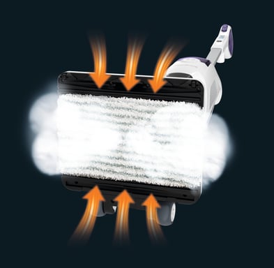 Rowenta RY7731 Steam mop 0,47 L 1500 W Blanc, Violet