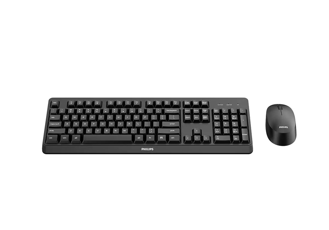 Ensemble Clavier et sans Fil PHILIPS SPT6307BL Design Ergonomique 1600 DPI Clics Silencieux - vue 7